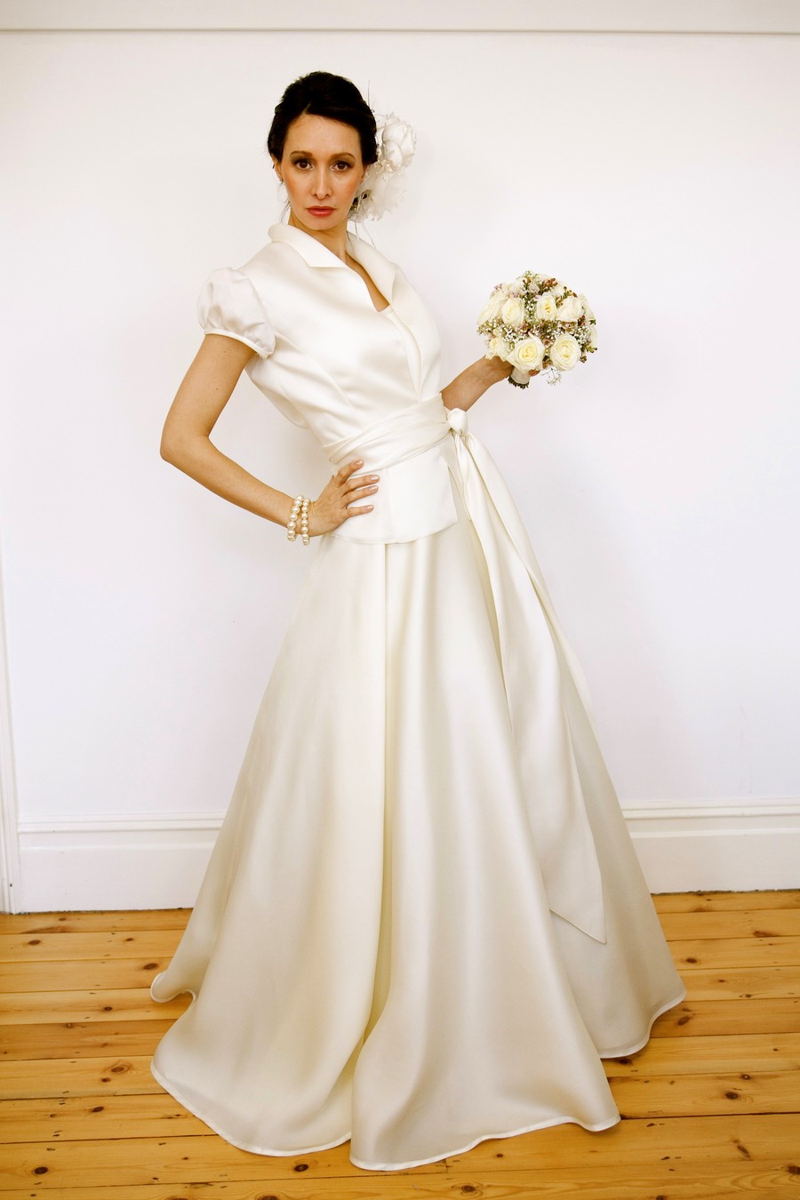 Collection: Jacket with sash and puff sleeve 2