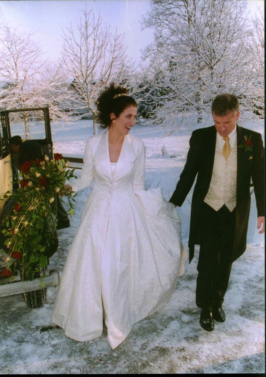 Phillippa in the snow