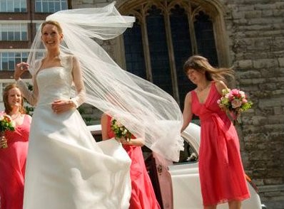 Sarah in lace and organza dress (photo by Al Brunker)