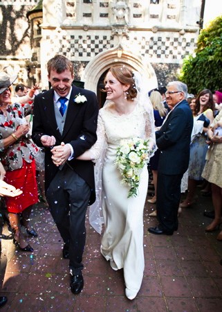 Claire in lace and crepe