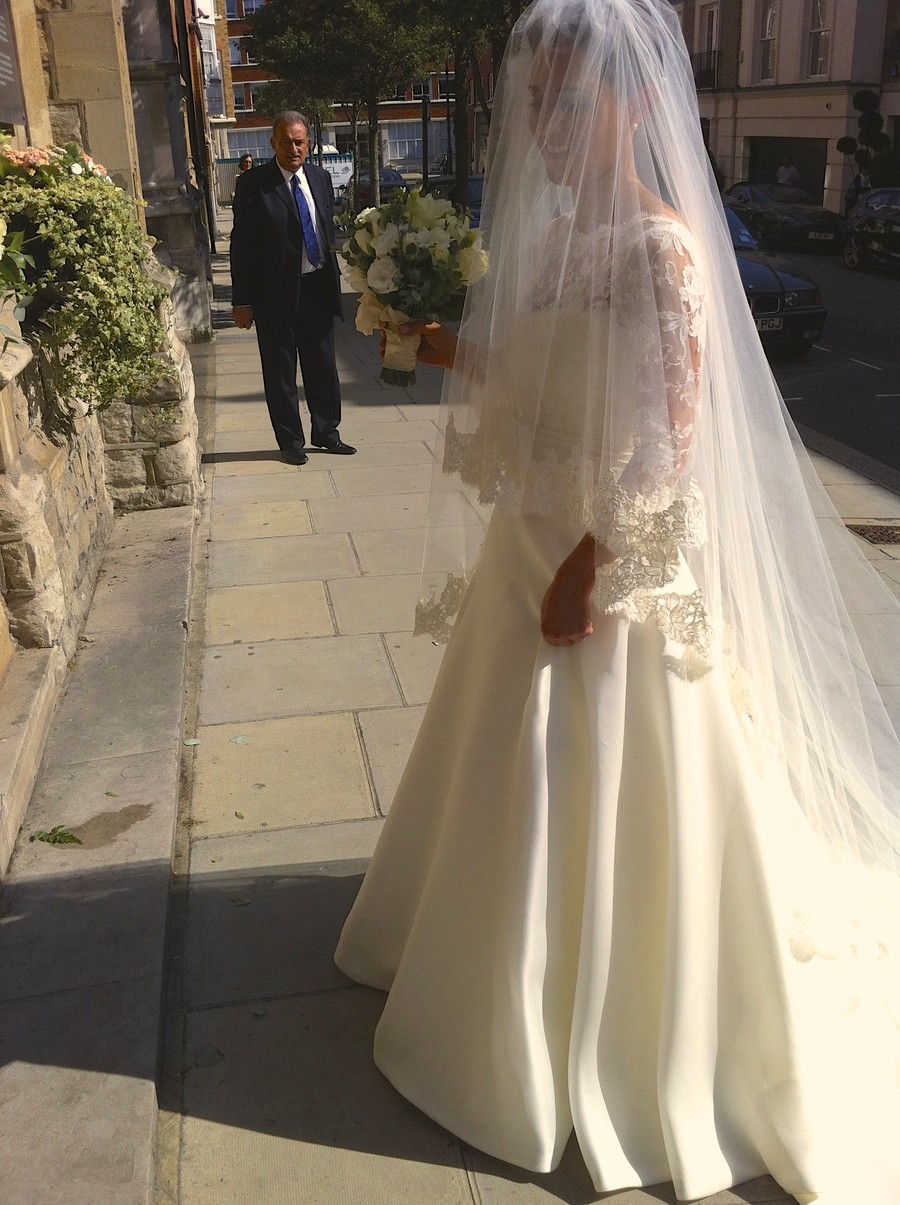 Leanna in lace and gazar