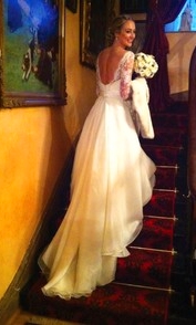  Ceci in lace and organza