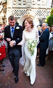 Claire in lace and crepe