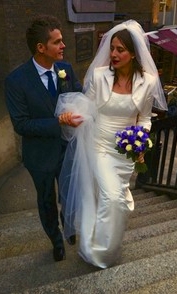 Feliz in beaded Duchesse Satin